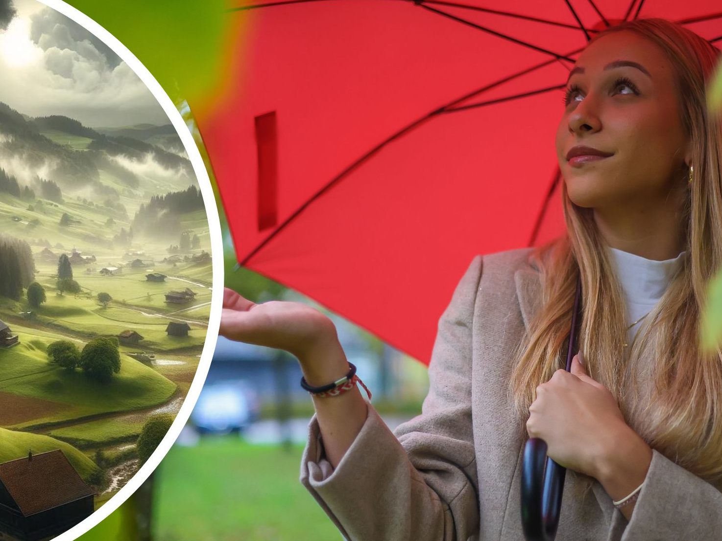 Am Dienstag regnet es verbreitet und ergiebig.