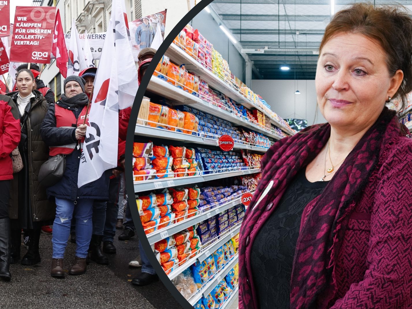 Gewerkschafts-Chefverhandlerin Helga Fichtinger.