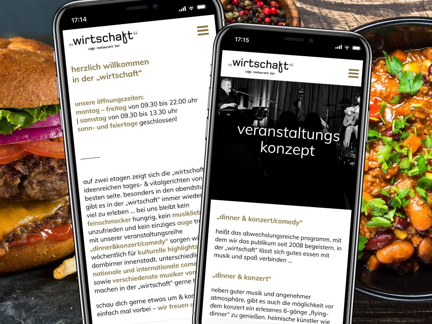Die "wirtschaft" in Dornbirn legt großen Wert auf gesunde Gerichte, die eine Fusion aus lokalen und internationalen Aromen bieten.
