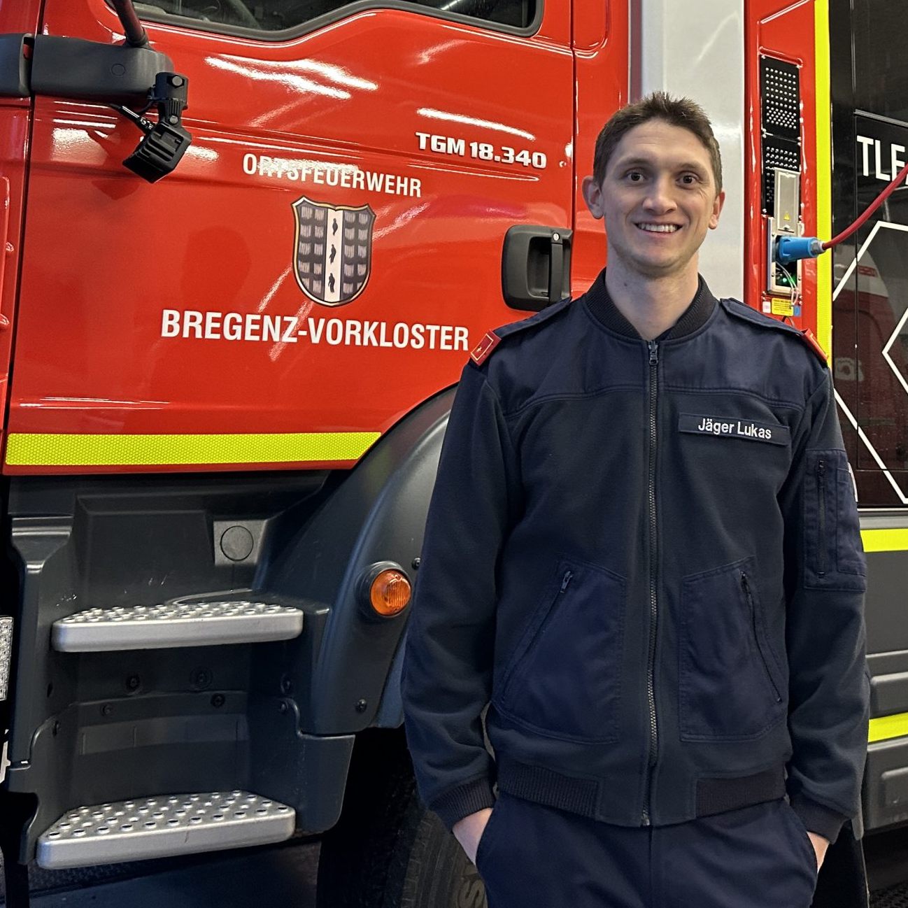 Lukas Jäger ist auch zu Weihnachten in Dienstbereitschaft.