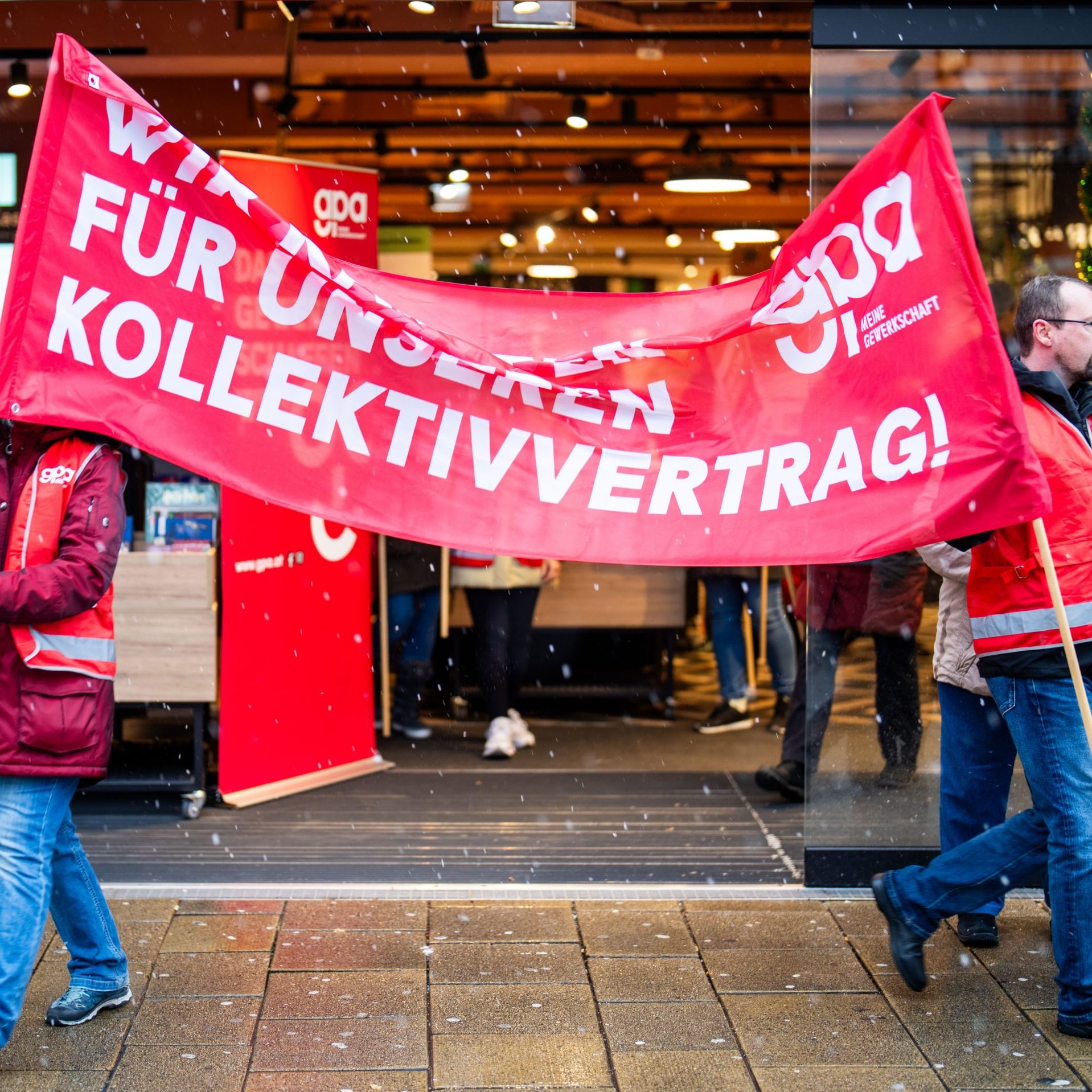 Gewerkschaft GPA plant am Mittwoch und Donnerstag noch befristete Streiks.