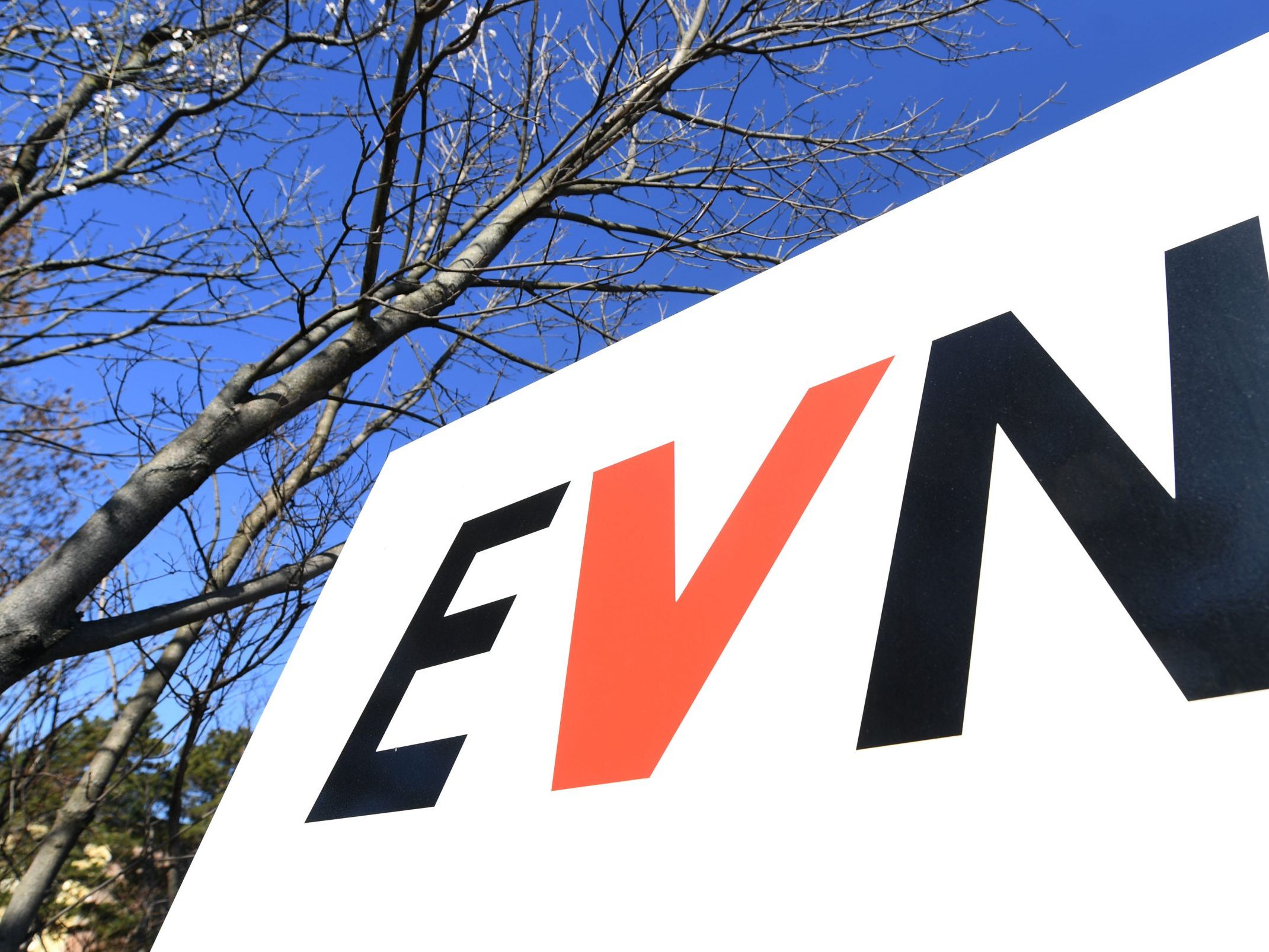 Das EVN-Logo in Niederösterreich.