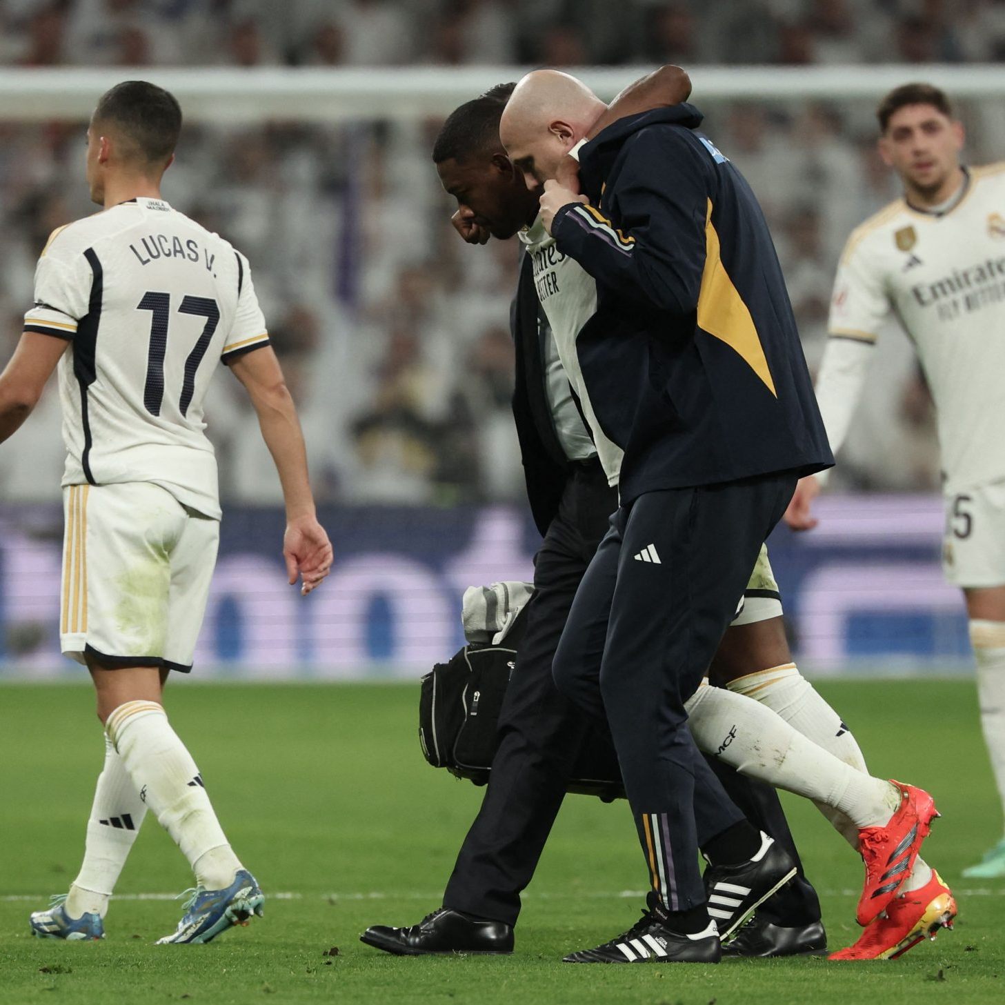 Alaba erlitt im Spiel gegen Villareal am 17. Dezember einen Kreuzbandriss.