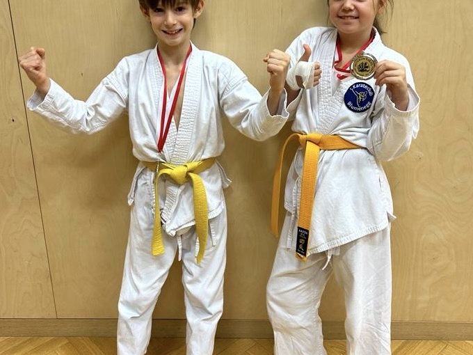 Medaillengewinner Amelie und Cody