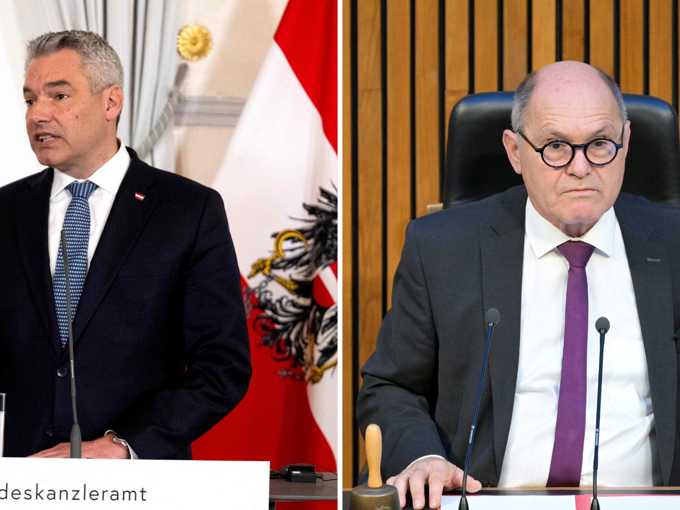 Nehammer und Sobotka stürzen im Vertrauensindex ab.