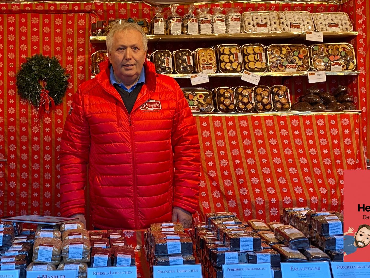 Harald Reschinsky am Weihnachtsmarkt vor dem Schloss Schönbrunn in Wien.