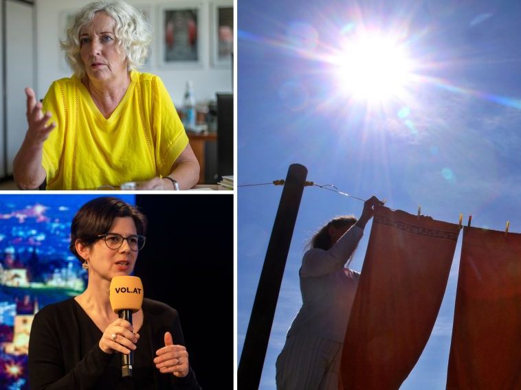 Sowohl Katharina Wiesflecker (o.) als auch Lea Putz-Erath kämpfen für eine gleichere Verteilung der unbezahlten Sorgearbeit in Haushalt und Familie. Sowohl Katharina Wiesflecker (o.) als auch Lea Putz-Erath kämpfen für eine gleichere Verteilung der unbezahlten Sorgearbeit in Haushalt und Familie.