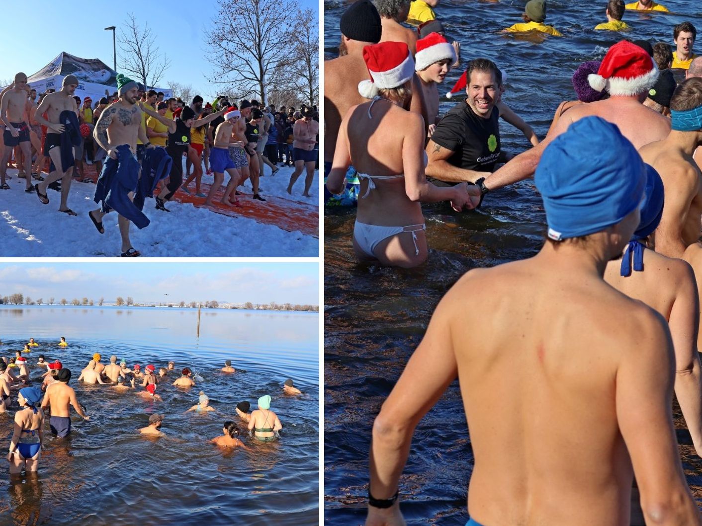 Der "Sprung ins kalte Wasser" ging am Sonntag über die Bühne.