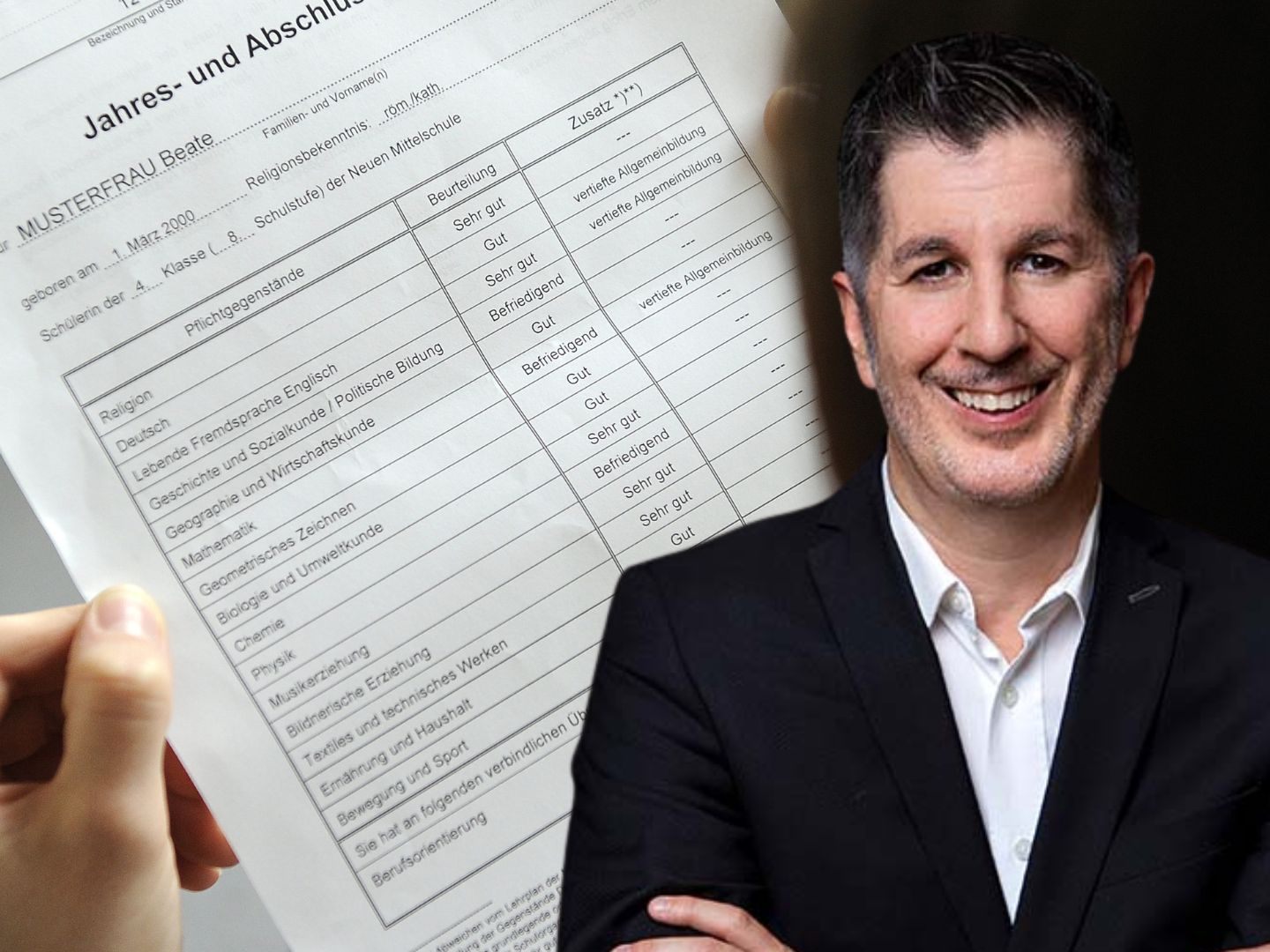 Marcus Täuber stellt sich auf die Seite der Noten-Gegner.