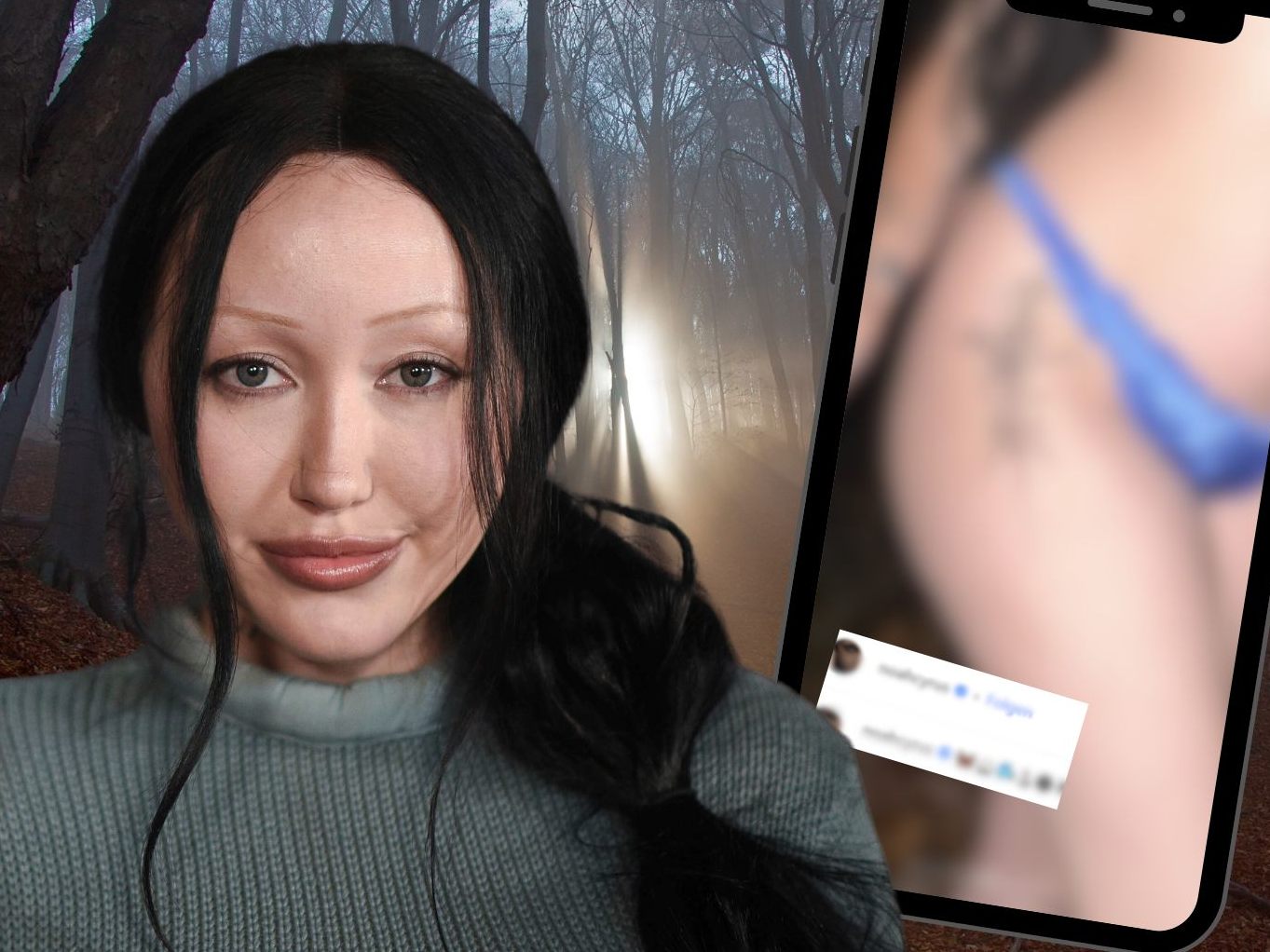 Noah Cyrus' gewagte Wald-Fotos: mit mysteriösen Symbolen