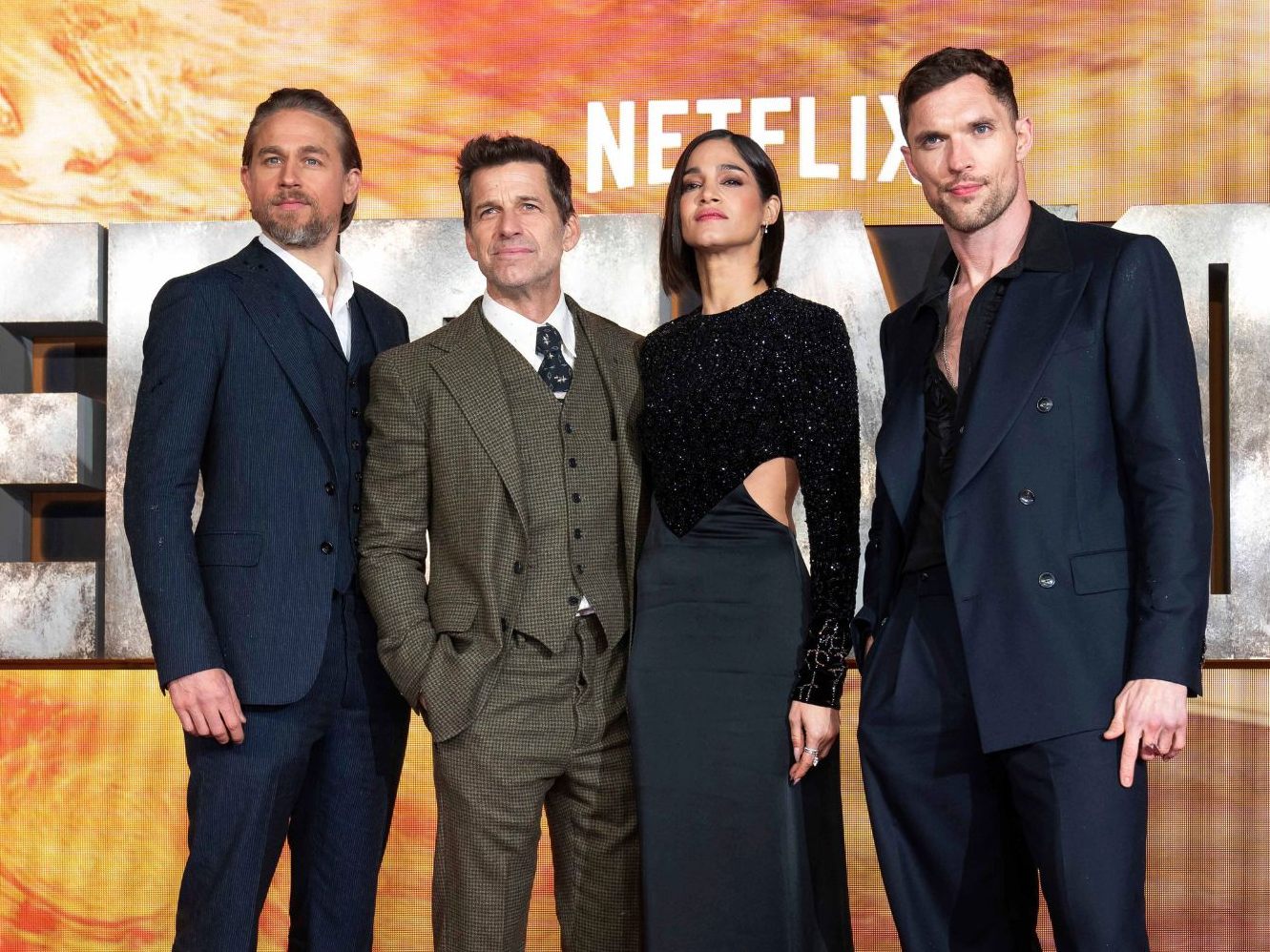 Charlie Hunnam,Zack Snyder,Sofia Boutella,Ed Skrein Charlie Hunnam,Zack Snyder,Sofia Boutella,Ed Skrein
