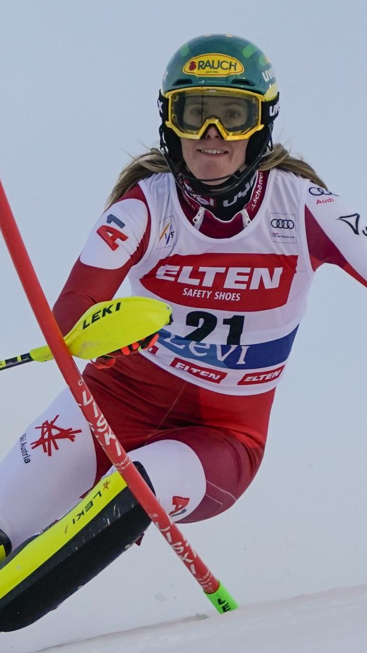 Für Katharina Liensberger steht das letzte Rennen des Jahres auf dem Programm.