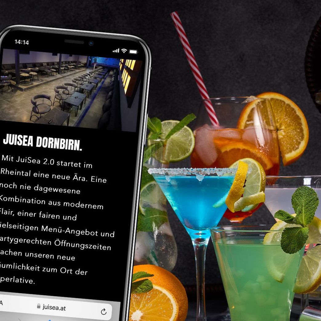 Hier werden klassische Cocktails oder Champagner, Snacks oder Pizza serviert.