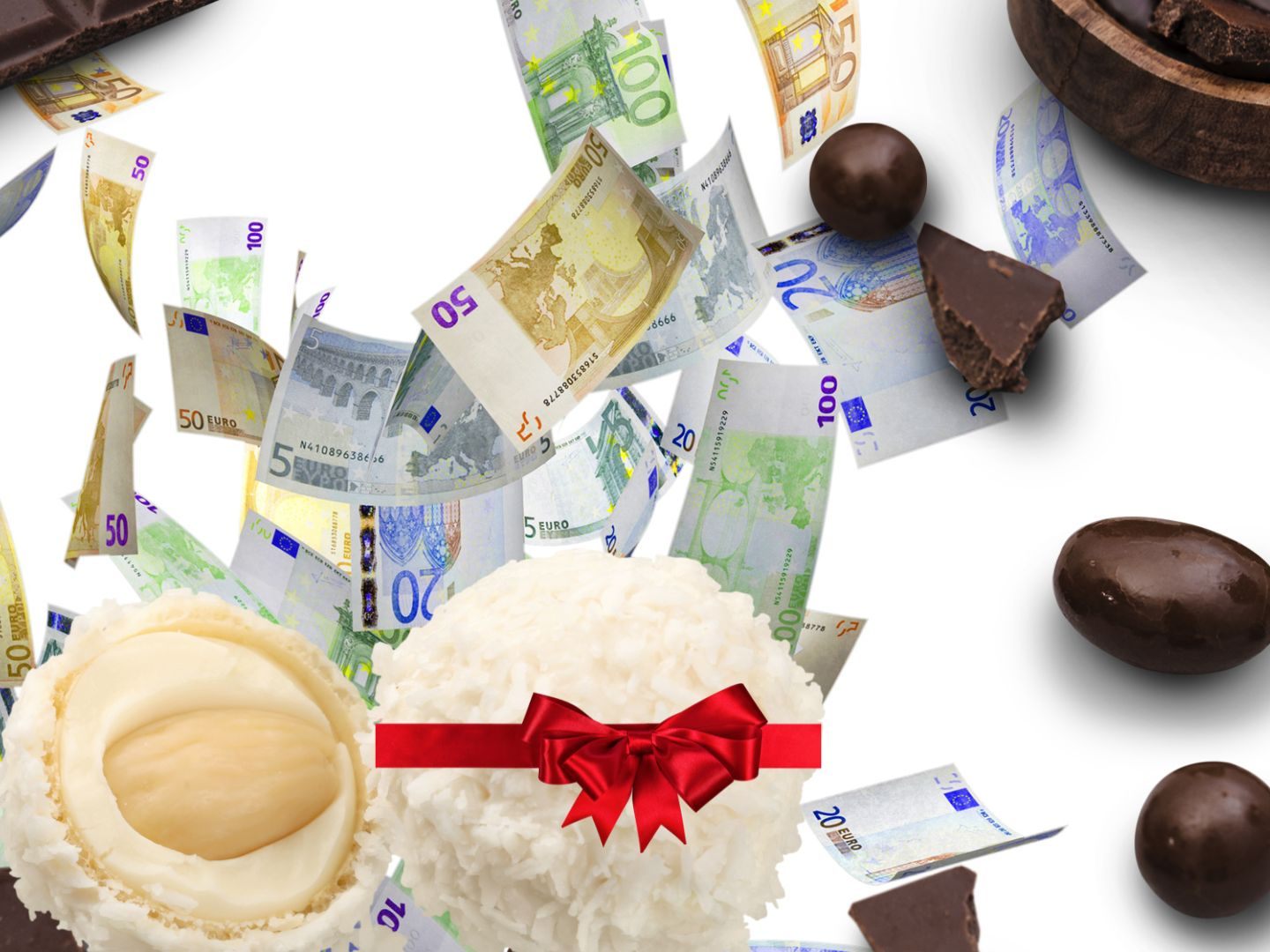Für Schokolade in Weihnachtsverpackung wird oft um ein Vielfaches mehr verlangt. Für Schokolade in Weihnachtsverpackung wird oft um ein Vielfaches mehr verlangt.