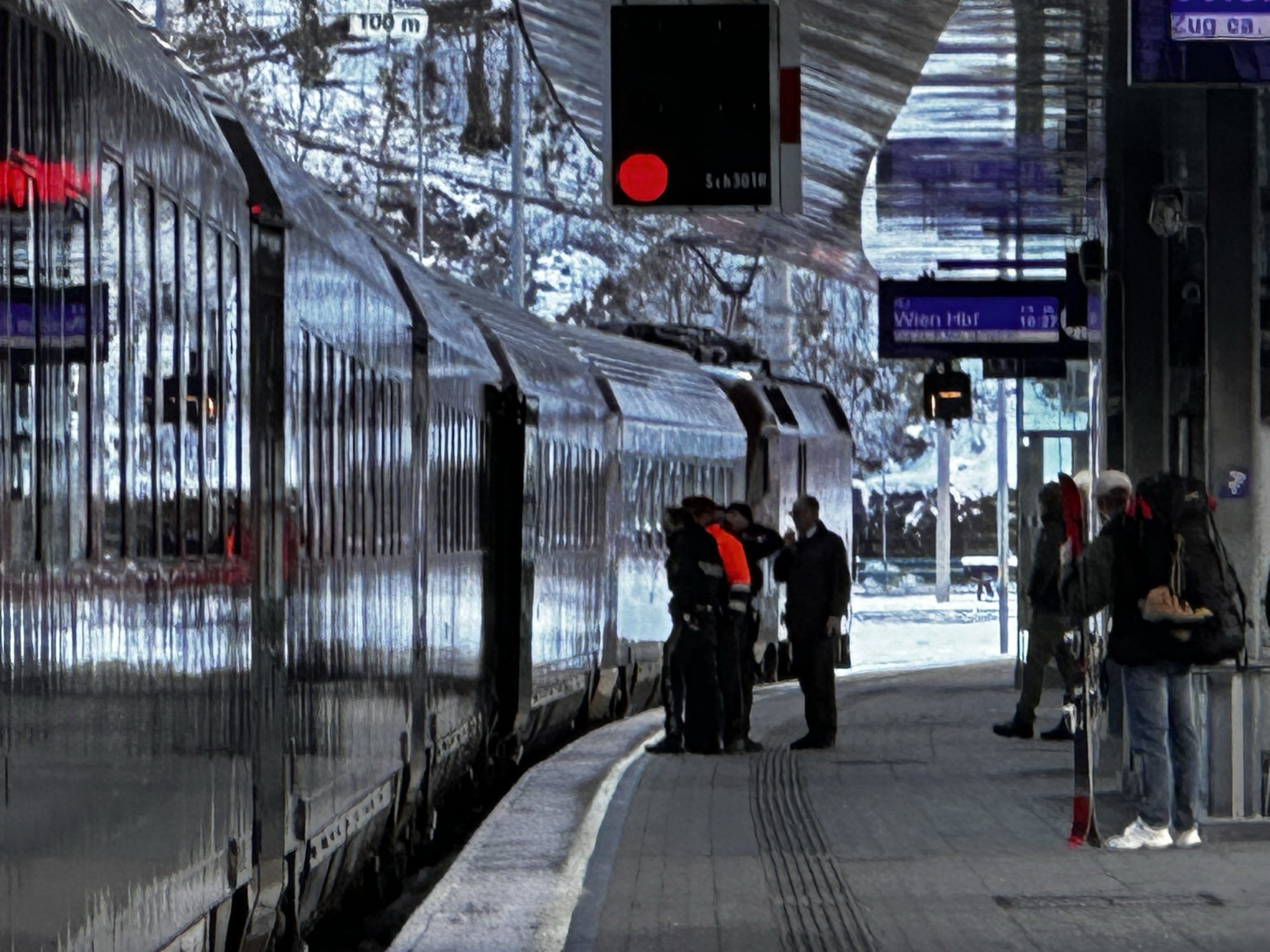 Polizeieinsatz wegen Zwischenfall in Railjet. Polizeieinsatz wegen Zwischenfall in Railjet.