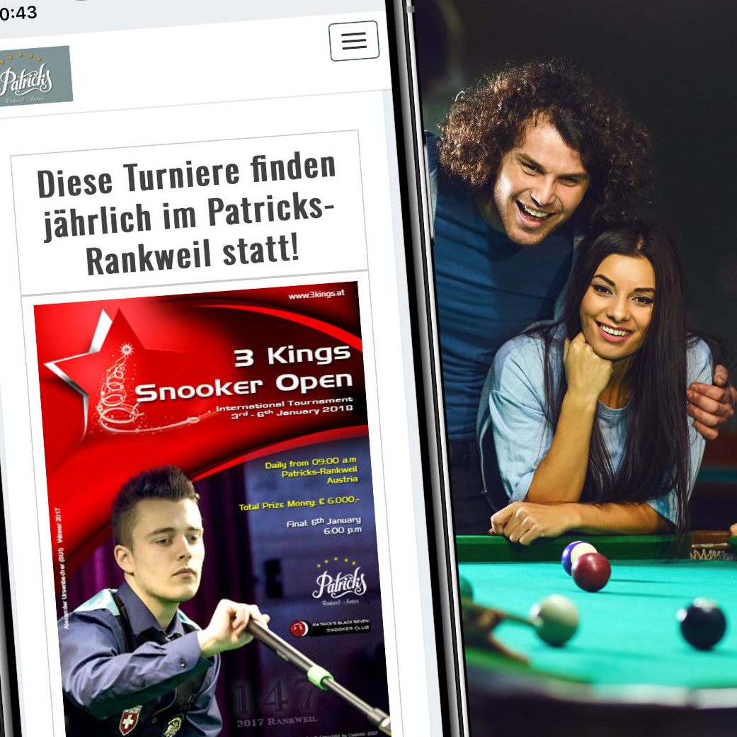 Im Patricks erwartet Sie ein breites Angebot von klassischem Billard über Snooker bis hin zu Darts auf 1200 Quadratmetern.