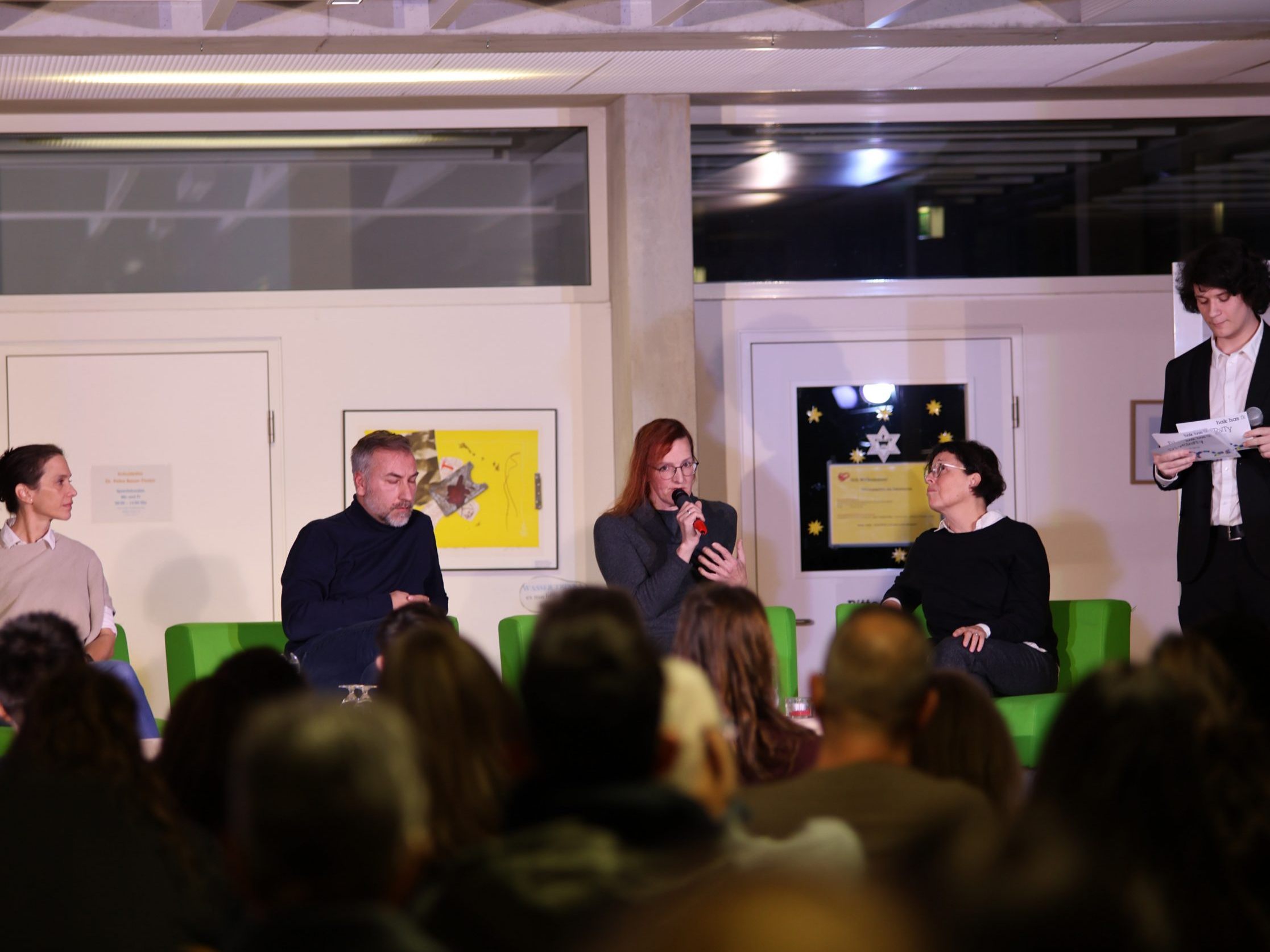 Alexandra Kollmann, Mustafa Can, Anna Wetzel, Eva Grabher und Sandro Mier. Alexandra Kollmann, Mustafa Can, Anna Wetzel, Eva Grabher und Sandro Mier.