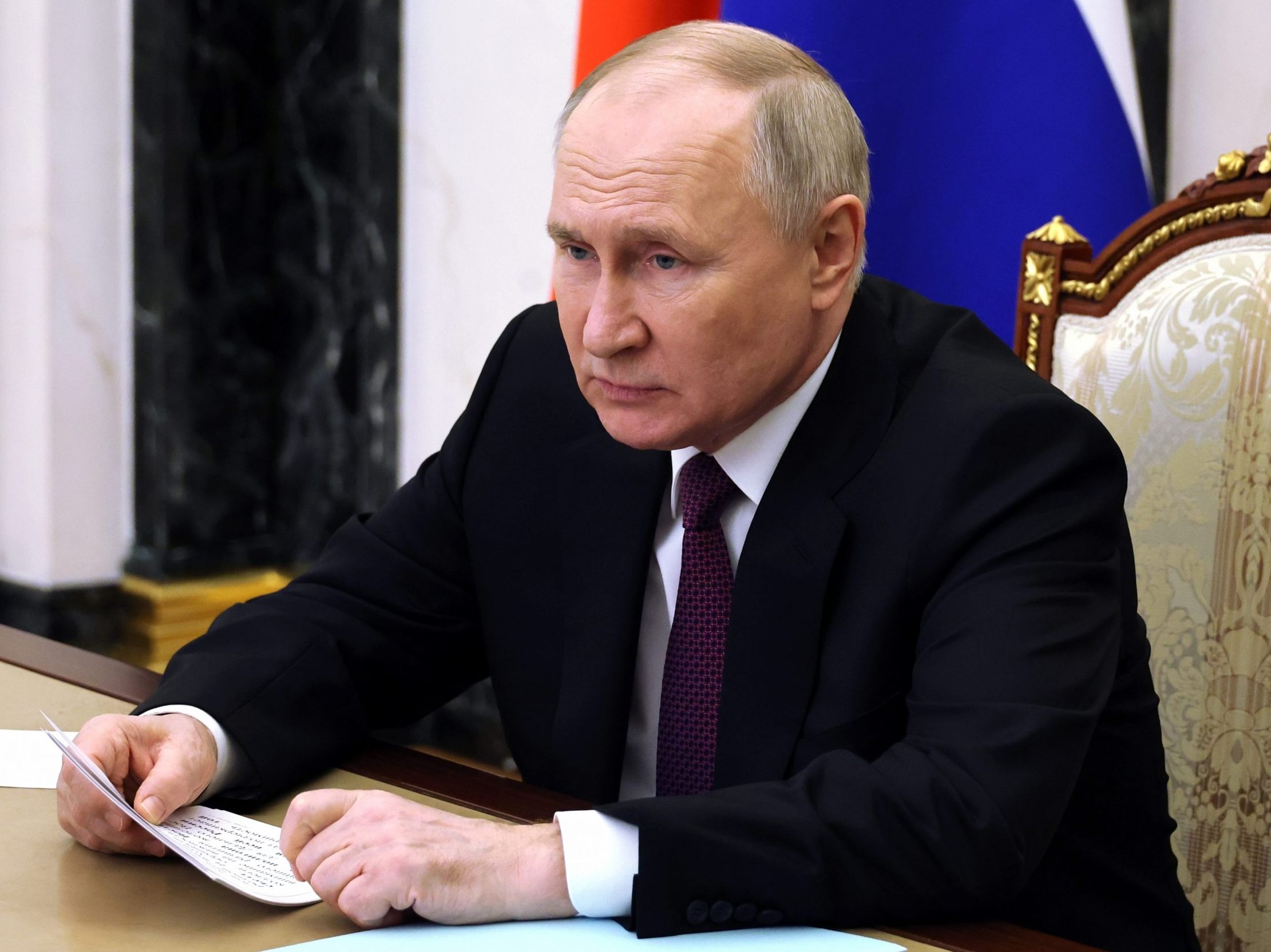 Der russische Präsident Wladimir Putin ordnete die elektronische Einberufung zum Wehrdienst für 2024 an. Der russische Präsident Wladimir Putin ordnete die elektronische Einberufung zum Wehrdienst für 2024 an.