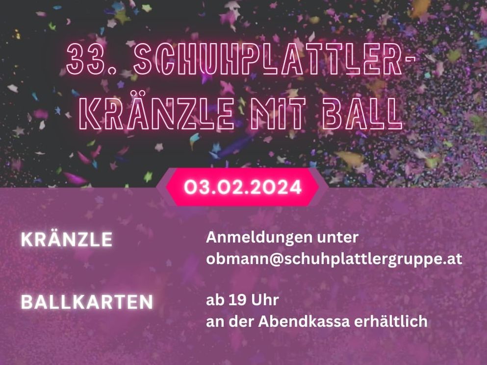 Schuhplattler-Kränzle mit Ball