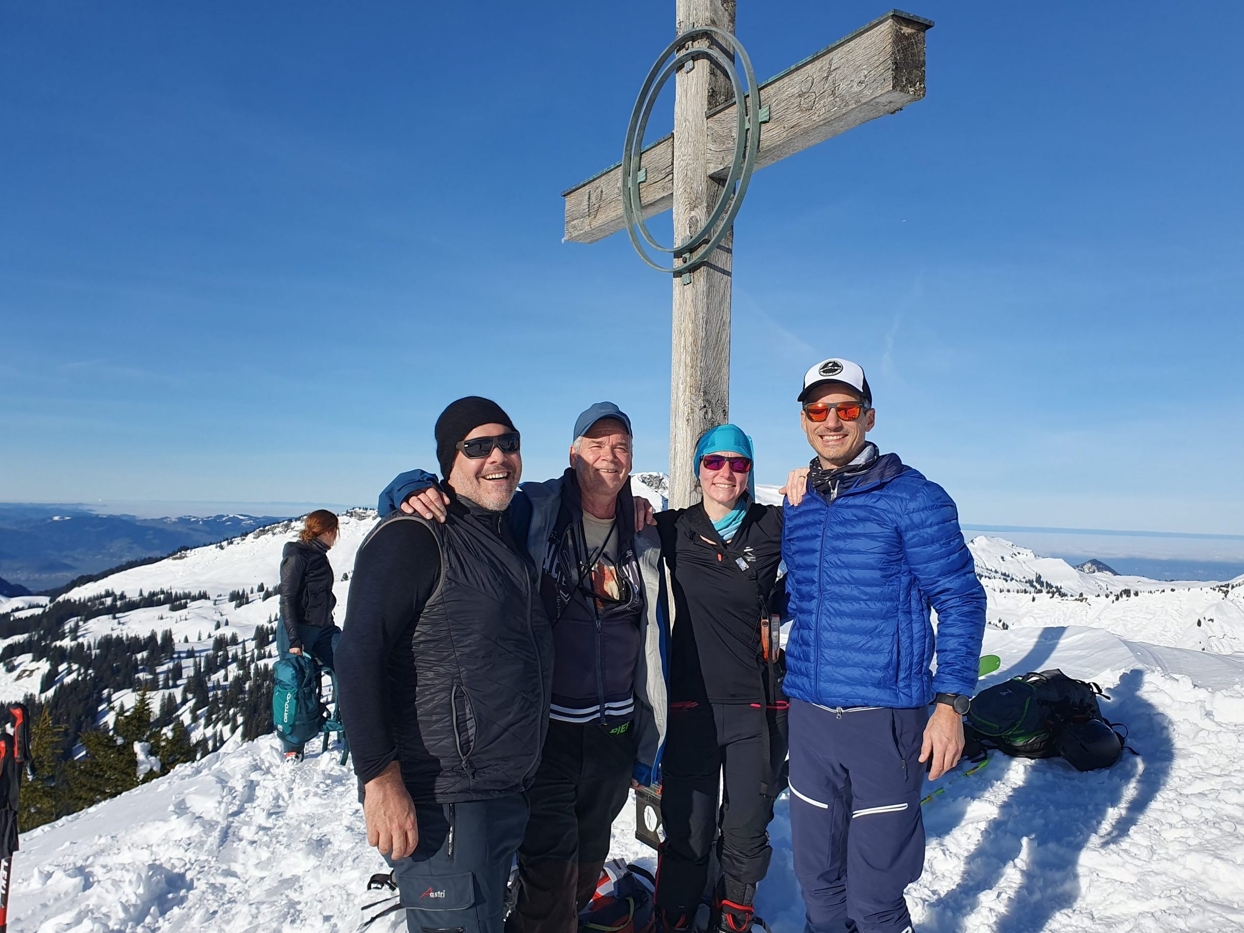 Wendelin, Benedikt, Sandra und Guide Andreas Wendelin, Benedikt, Sandra und Guide Andreas