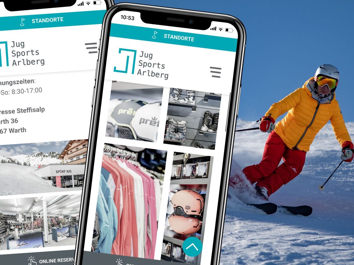 Neben dem Skiverleih bietet Jug Sports auch Bootfitting, Skiservice und ein Skidepot an.