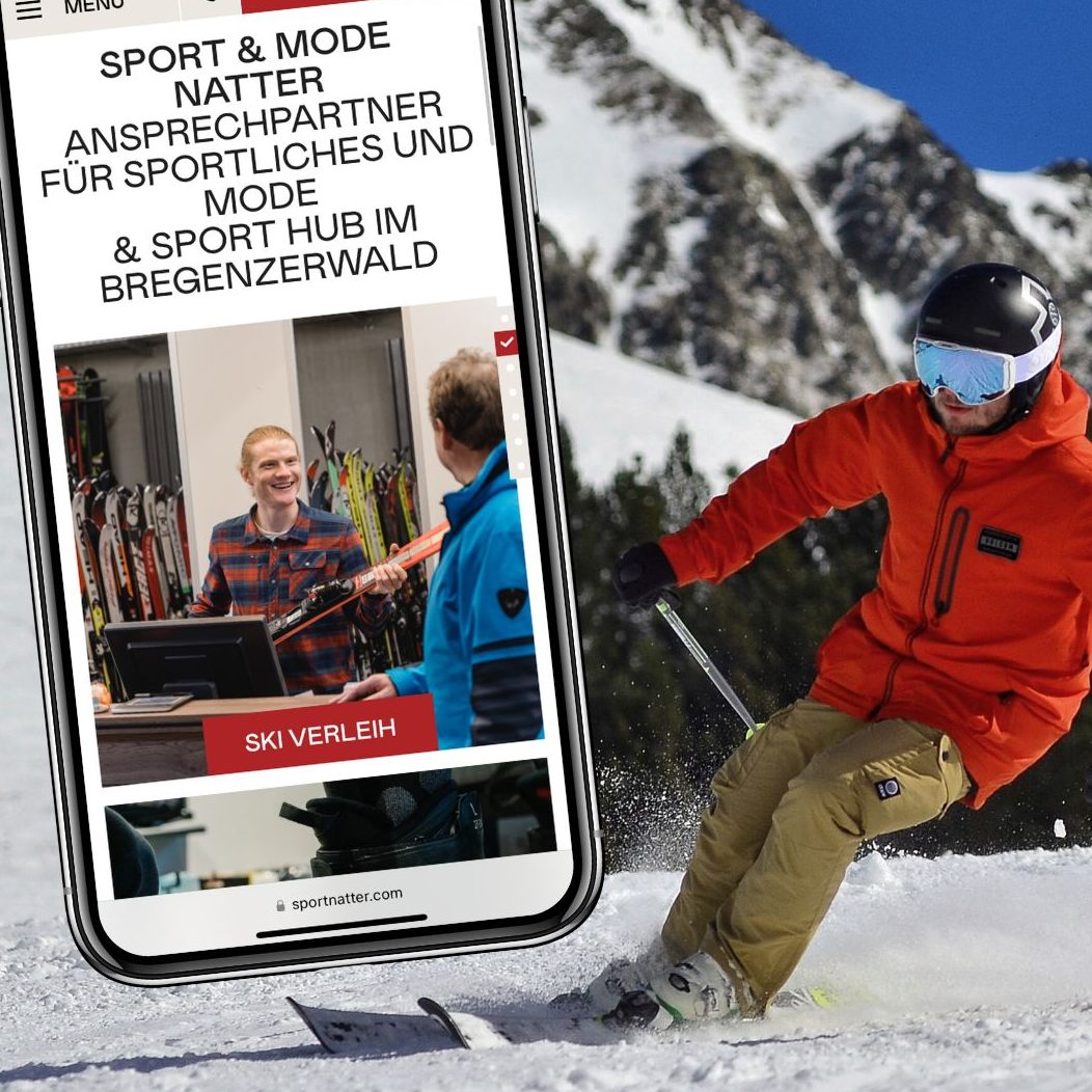 Sport & Mode Natter ist gleich dreifach in Mellau vertreten.
