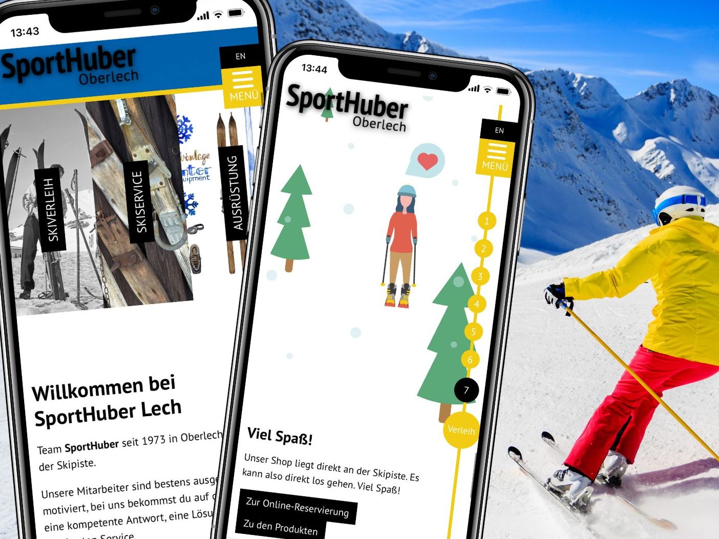 SportHuber bietet Skiverleih, -verkauf und - service am Arlberg. SportHuber bietet Skiverleih, -verkauf und - service am Arlberg.