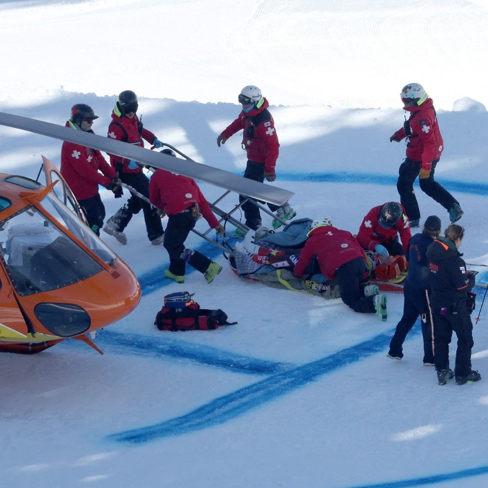 Broderick Thompson wurde von der "Birds of Prey"-Piste fürchterlich abgeworfen.