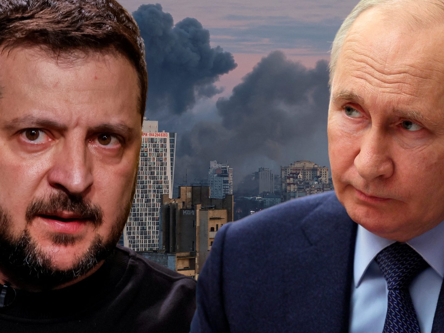 Für Selenskyj und Putin scheint kein Ende des Krieges in Sicht zu sein. Für Selenskyj und Putin scheint kein Ende des Krieges in Sicht zu sein.