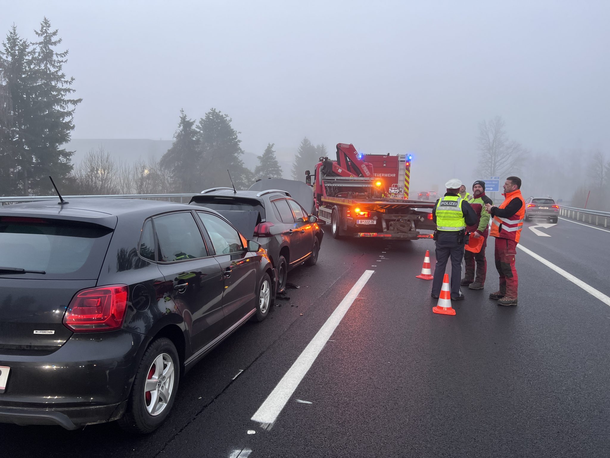 Unfall auf der A14 bei DornbirnWest Kilometerlanger Stau Dornbirn