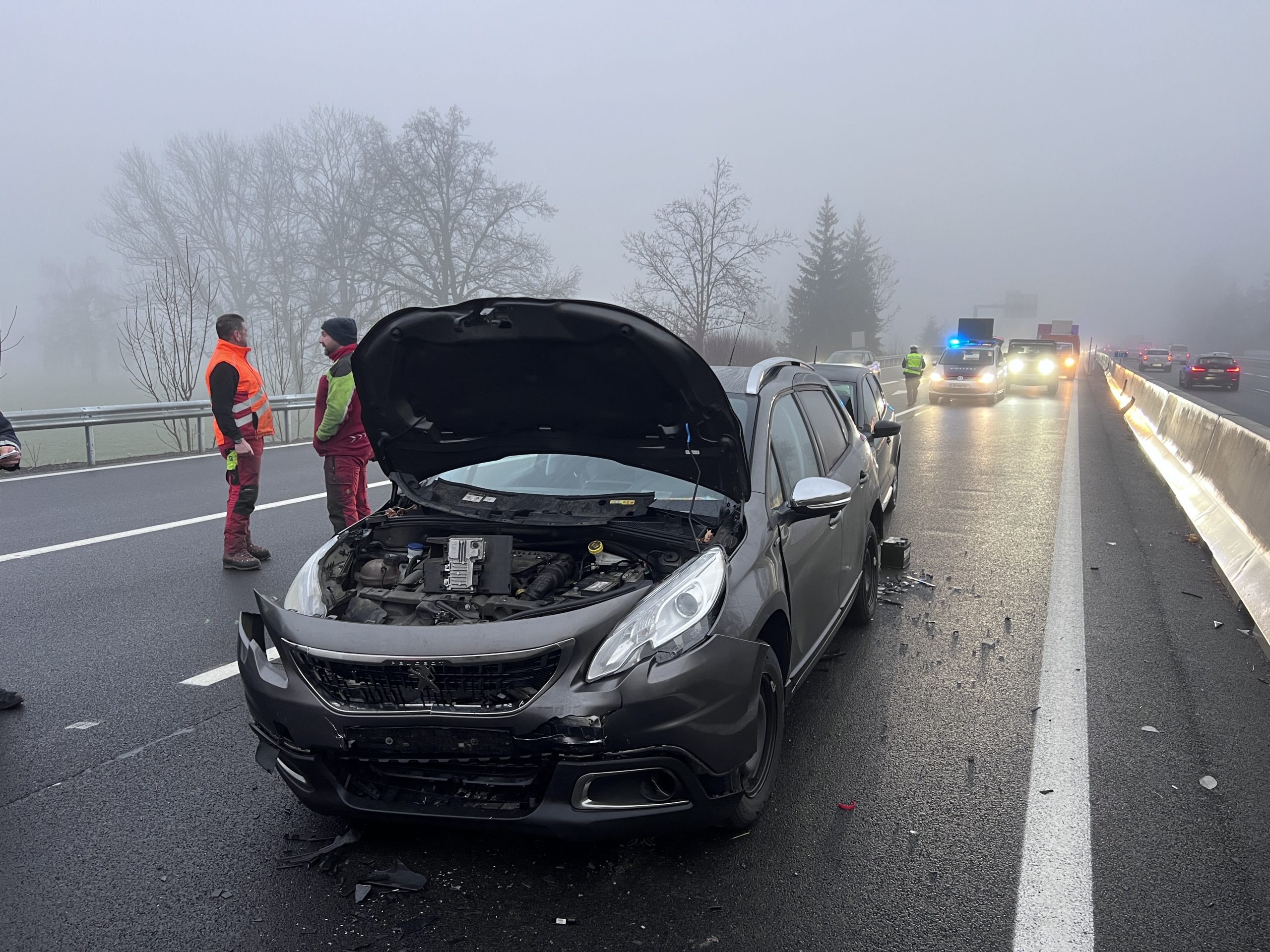 Unfall auf der A14 bei Dornbirn-West: Kilometerlanger Stau