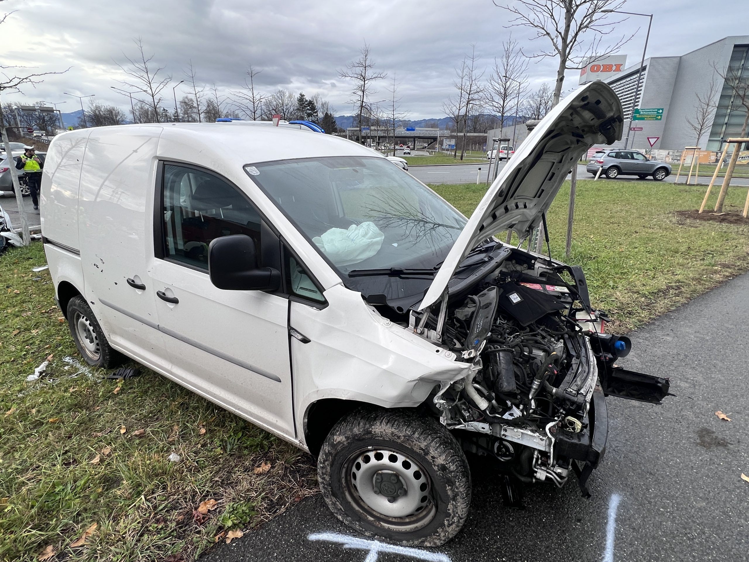 Einsatz nach einem Unfall in Dornbirn