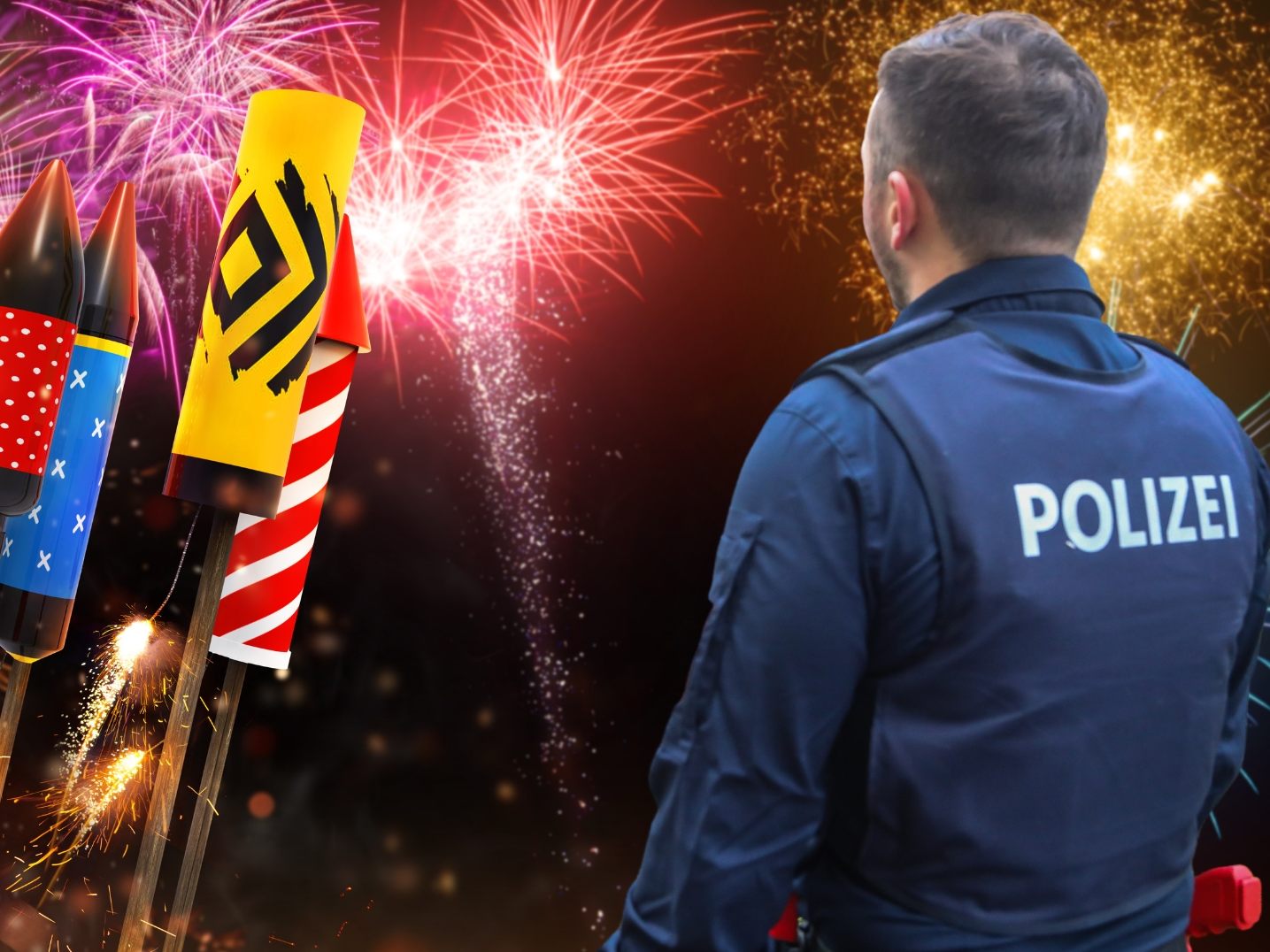 Erhöhte Polizeipräsenz an Silvester. Erhöhte Polizeipräsenz an Silvester.