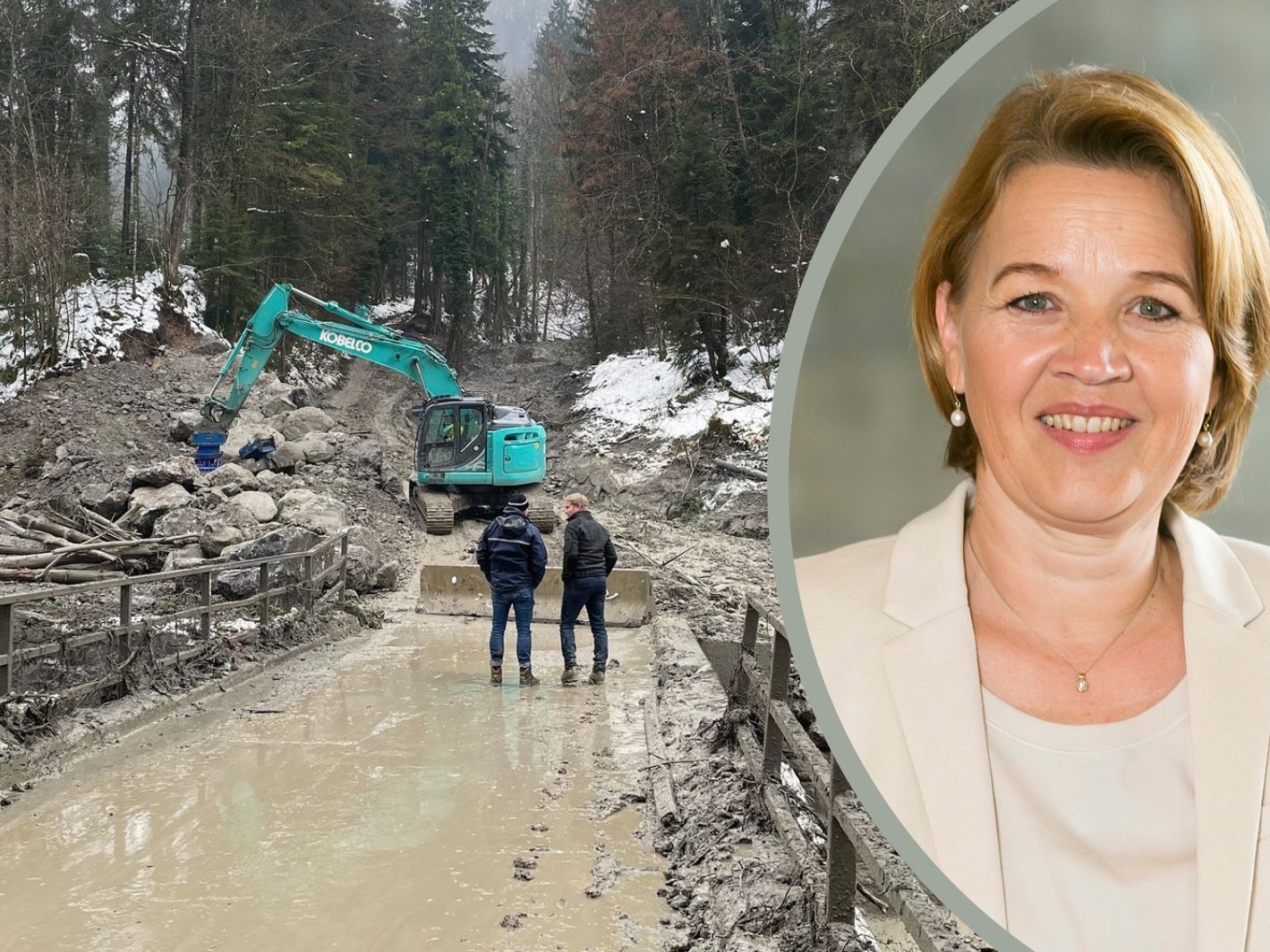 Für die Erschließung der Parzelle Boden, insbesondere des Clubs Conrad Sohm und dem dahinterliegenden Wohnhaus soll in der kommenden Woche eine Notbrücke errichtet werden. Für die Erschließung der Parzelle Boden, insbesondere des Clubs Conrad Sohm und dem dahinterliegenden Wohnhaus soll in der kommenden Woche eine Notbrücke errichtet werden.