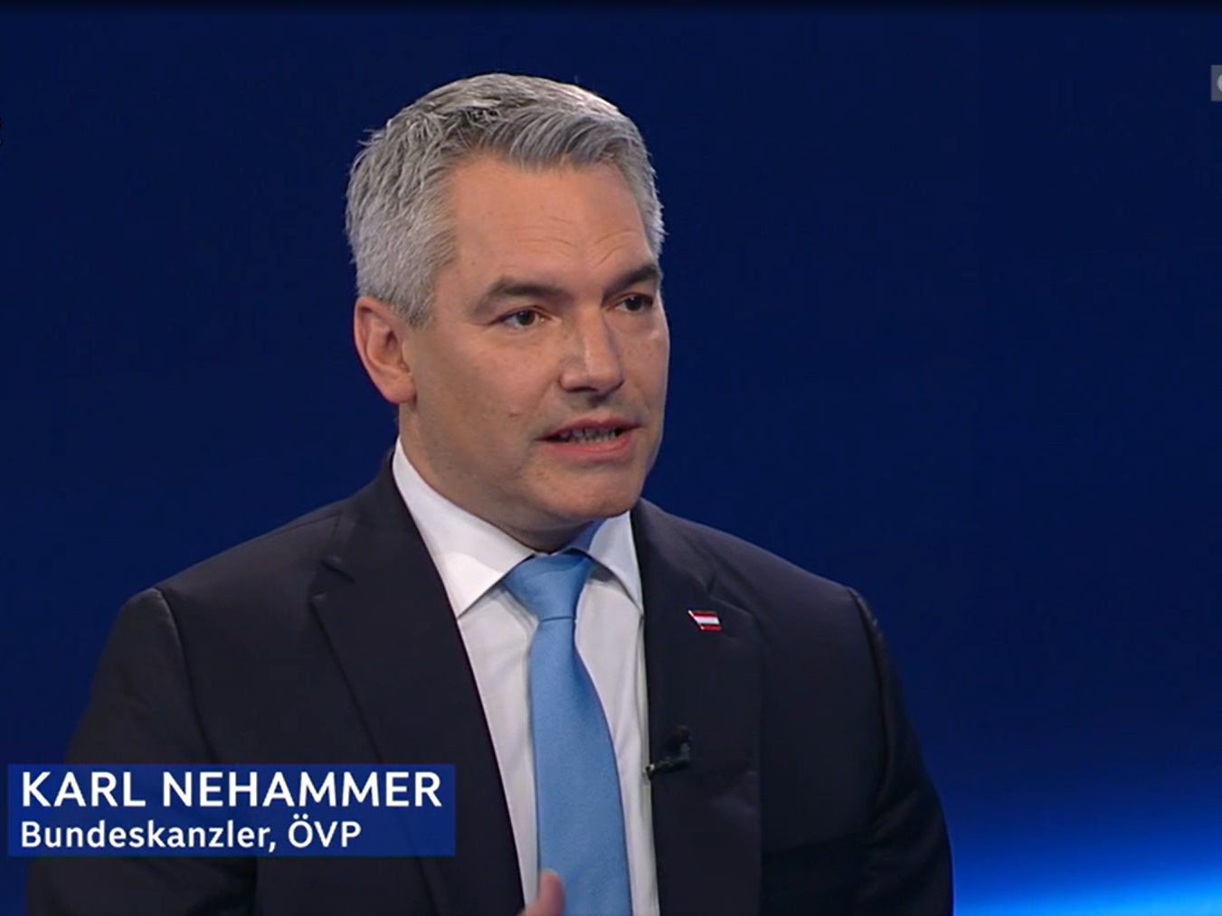 Karl Nehammer in der Zib2.