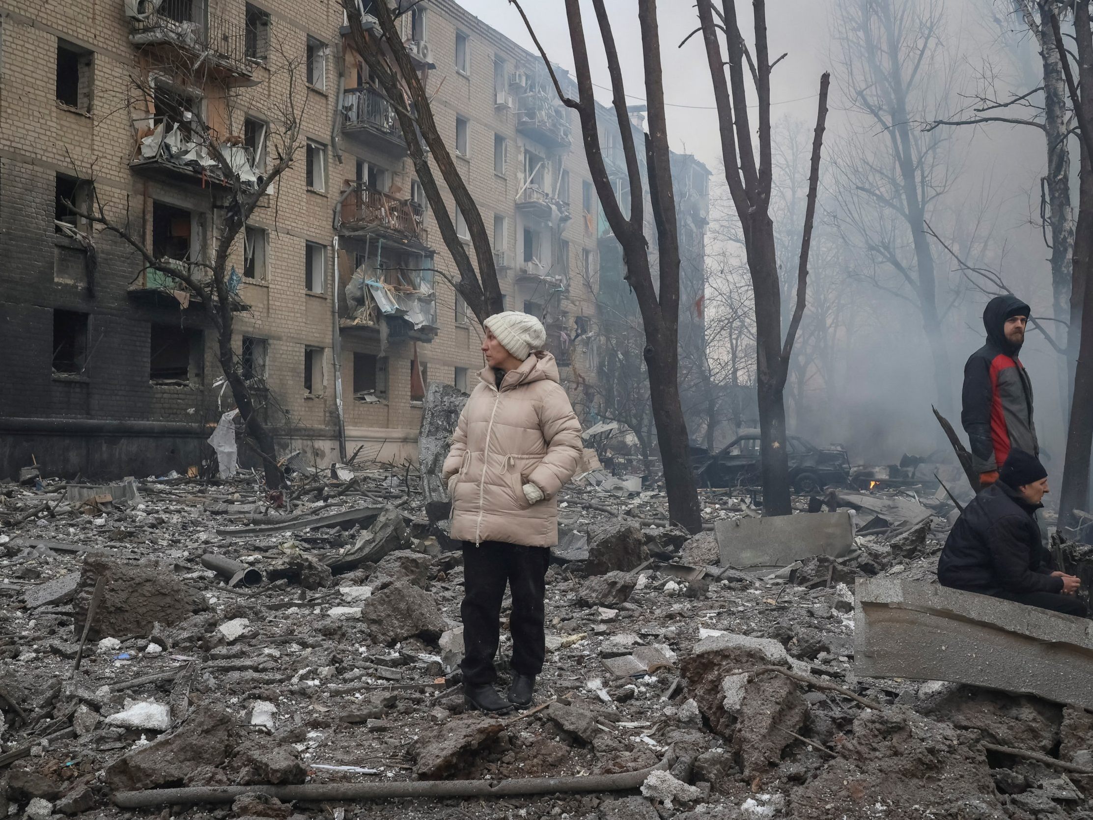 Russische Raketenangriffe: Wohnhäuser in Kiew und Charkiw getroffen.