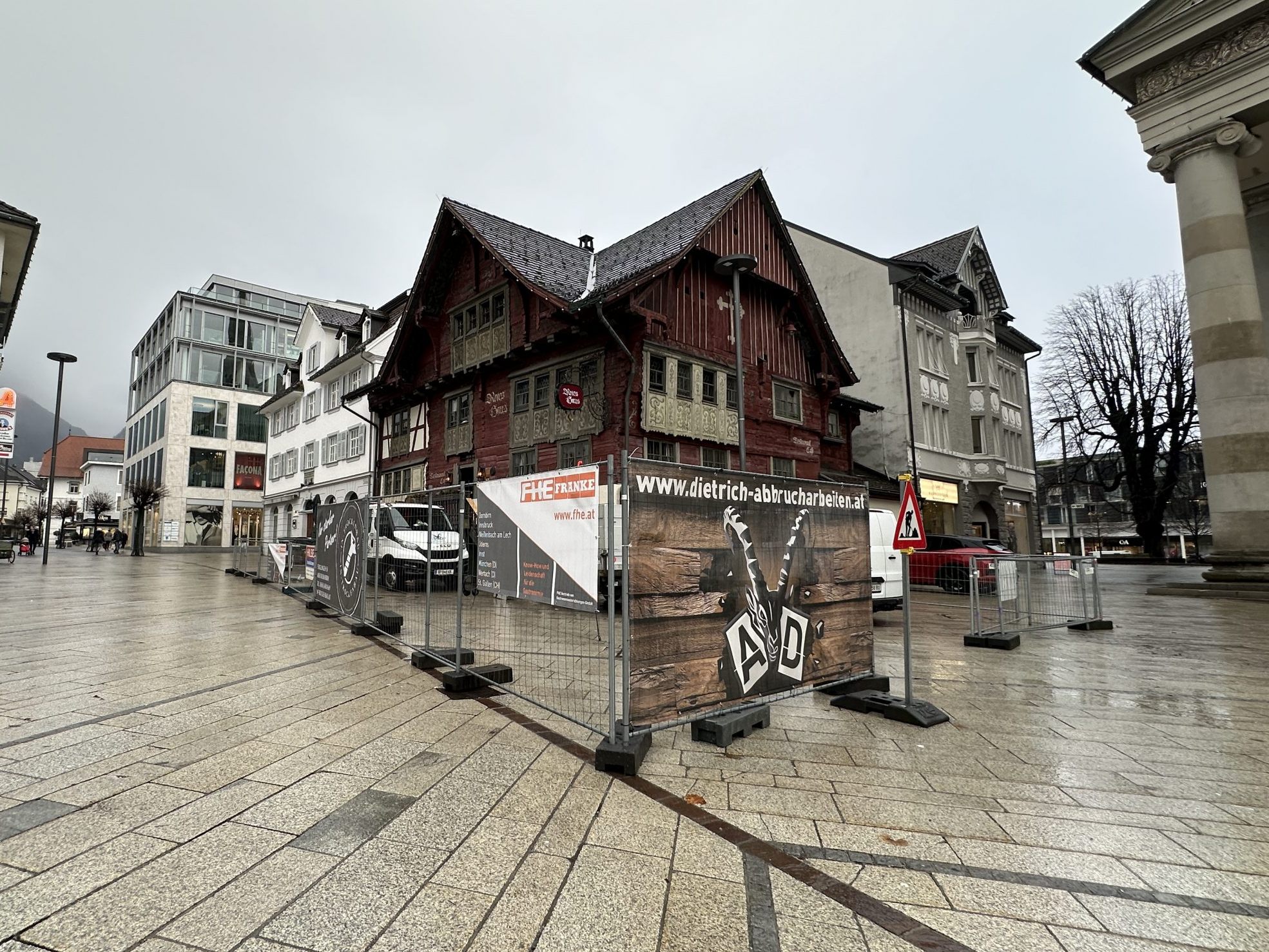Das Rote Haus am Dornbirner Marktplatz ist vorübergehend geschlossen.