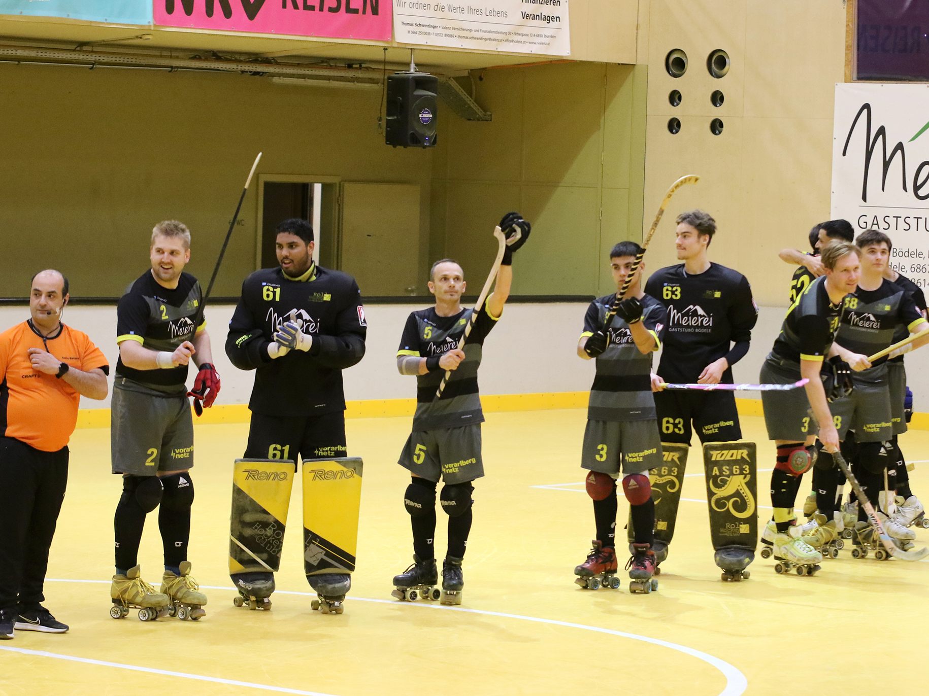 Jubel gab es beim RHC Dornbirn nach dem eindrucksvollen Sieg gegen Tabellenführer Uttigen.