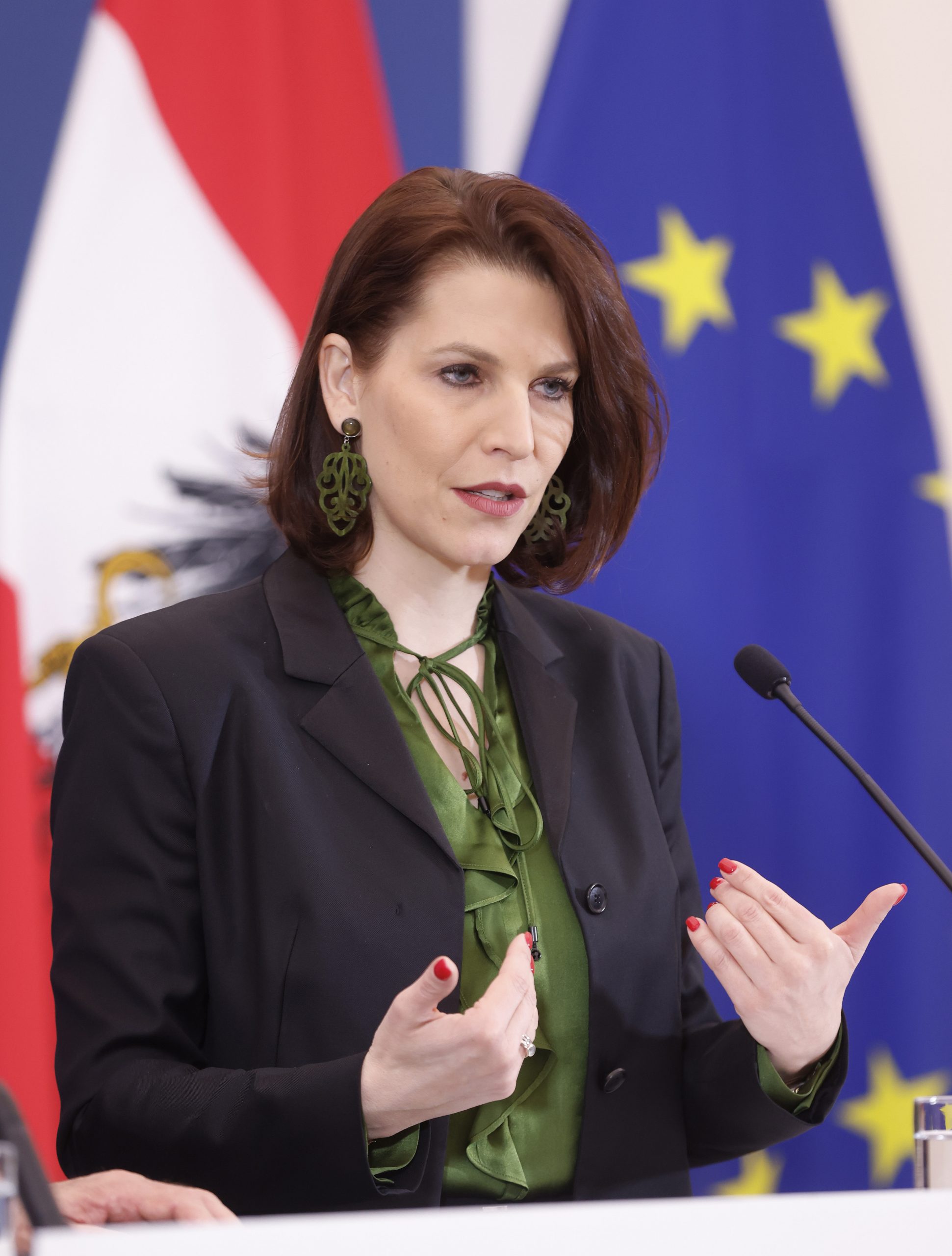 Europaministerin Karoline Edtstadler (ÖVP) am Mittwoch, 31. Jänner 2024