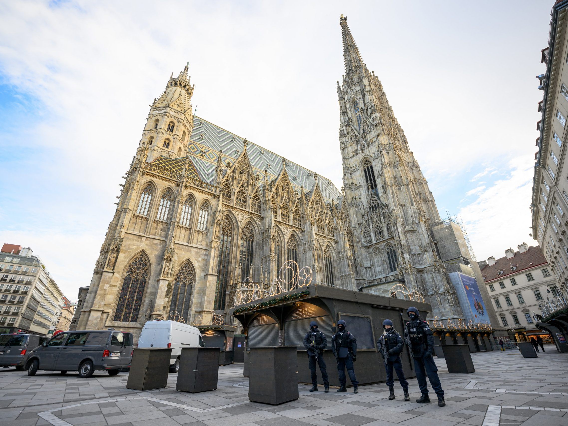 Die Maßnahmen um den Stephansdom wurden zurückgefahren.