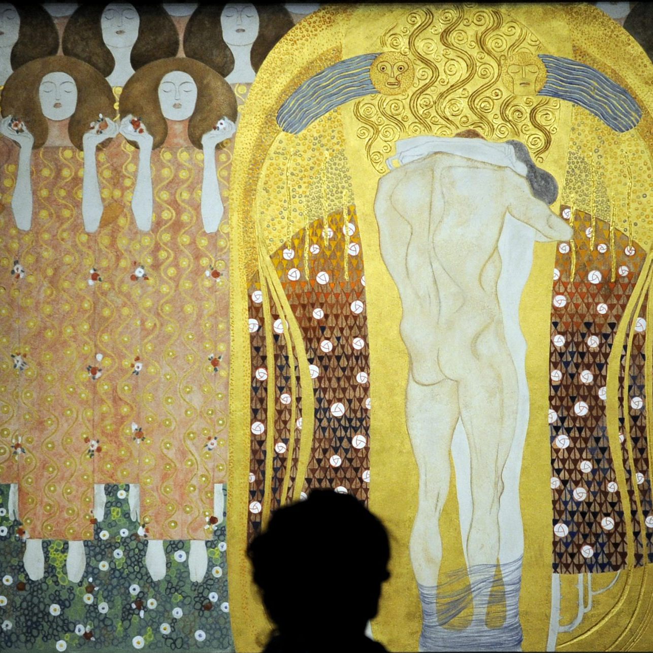 Das Beethovenfries von Gustav Klimt soll insbesondere in Kombination mit Beethovens Neunte Sinfonie Glücksgefühle hervorrufen.