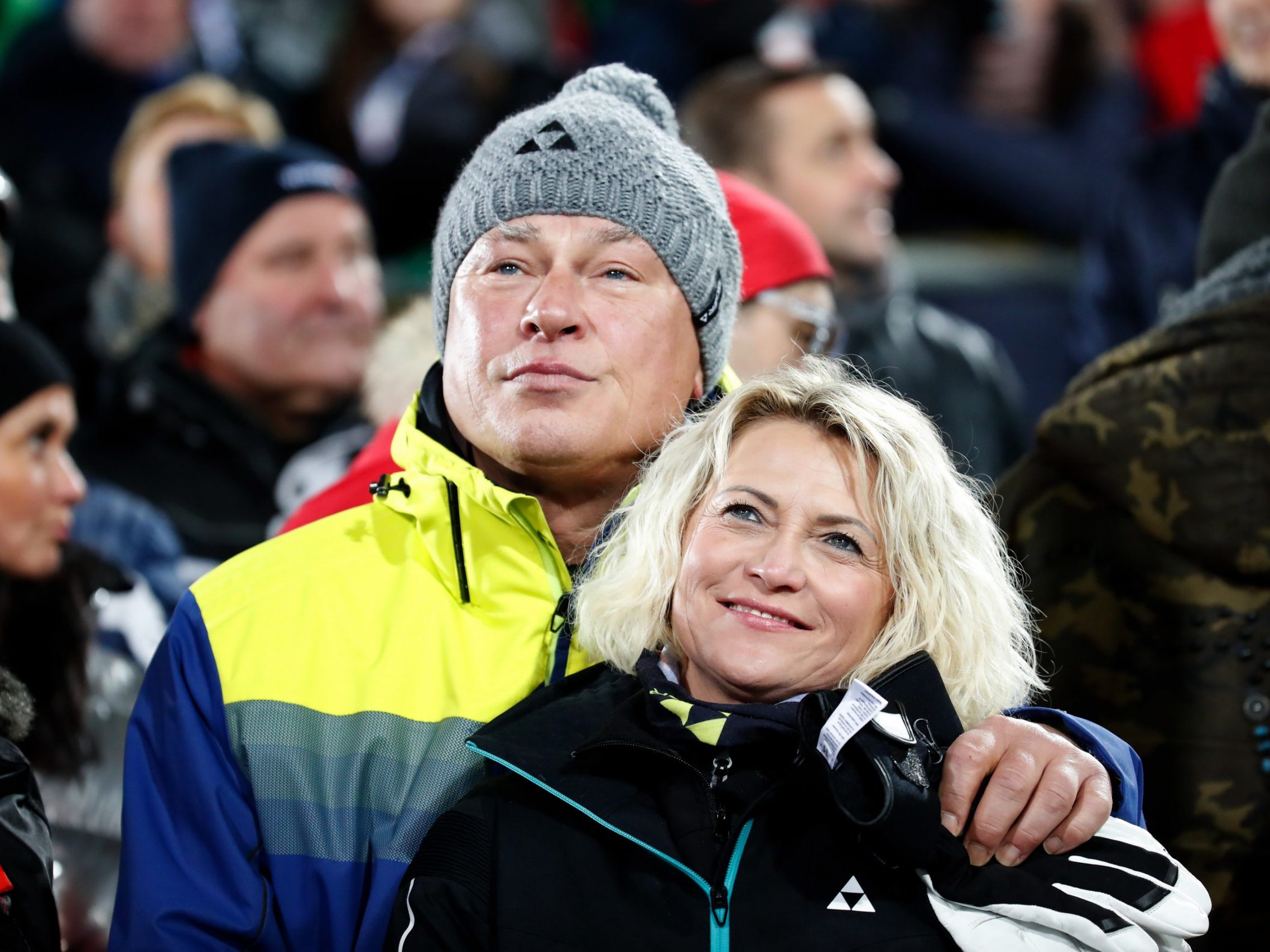 Toni Polster berichtete vom Drängen seiner Frau (im Bild rechts). Toni Polster berichtete vom Drängen seiner Frau (im Bild rechts).