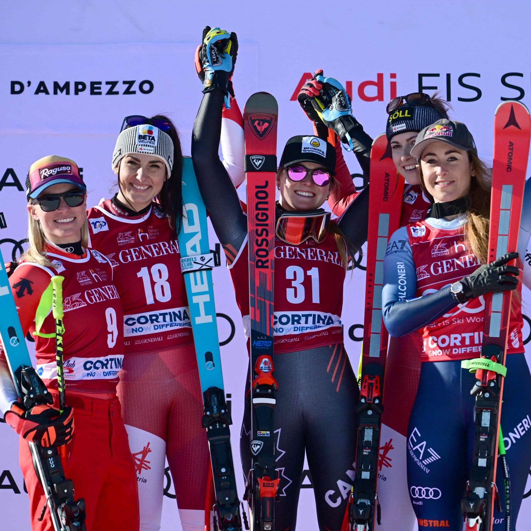 Stephanie Venier gewinnt in Cortina.