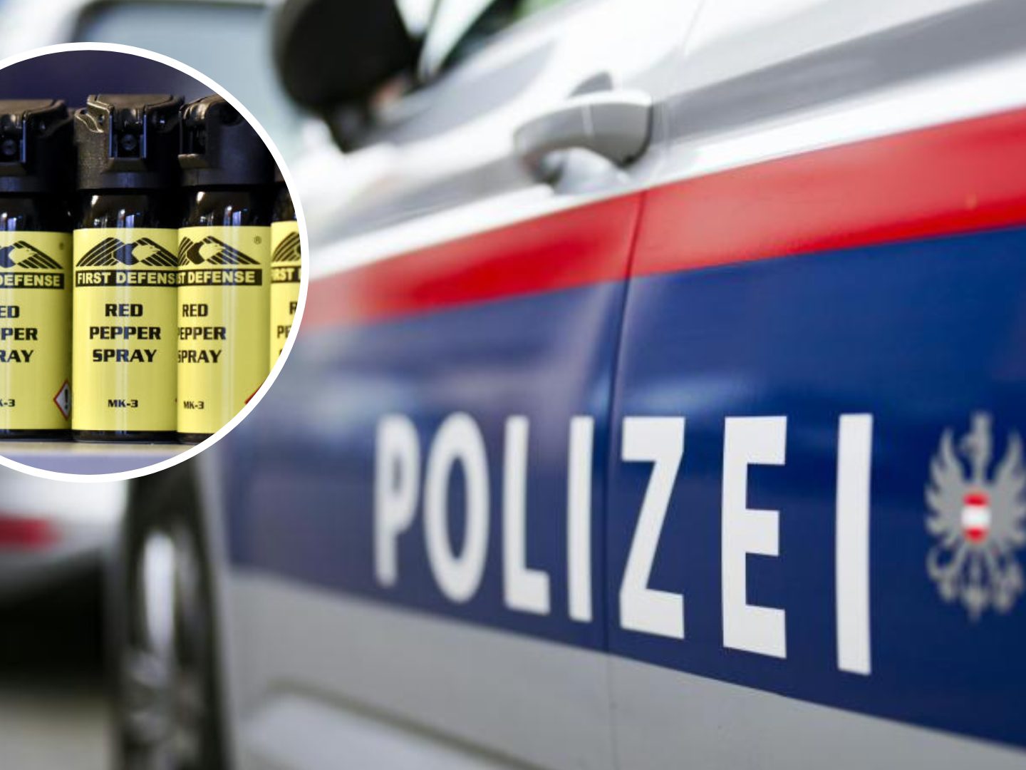 Ein 15-Jähriger wurde wegen dem Einsatz von Pfefferspray angezeigt. Ein 15-Jähriger wurde wegen dem Einsatz von Pfefferspray angezeigt.