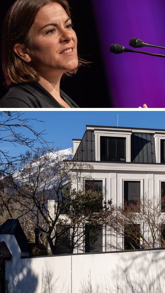 NEOS (Julia Seidl, l.) hatten Aufklärung der Stadt (Bgm. Willi, r.) zur Widmung der Benko-Villa gefordert.