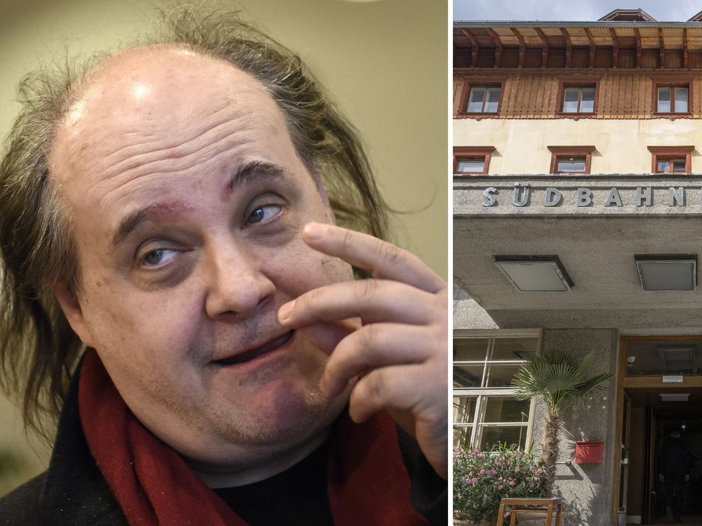 Der Schauspieler und Regisseur Paulus Manker musste das Südbahnhotel am Semmering unter Polizei-Einsatz verlassen.