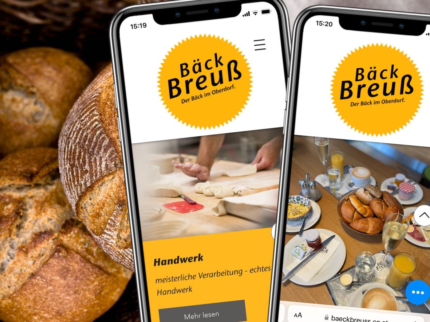 Das Angebot der Bäckerei reicht vom klassischen Frühstück bis zu leichten Mittagsgerichten. Das Angebot der Bäckerei reicht vom klassischen Frühstück bis zu leichten Mittagsgerichten.