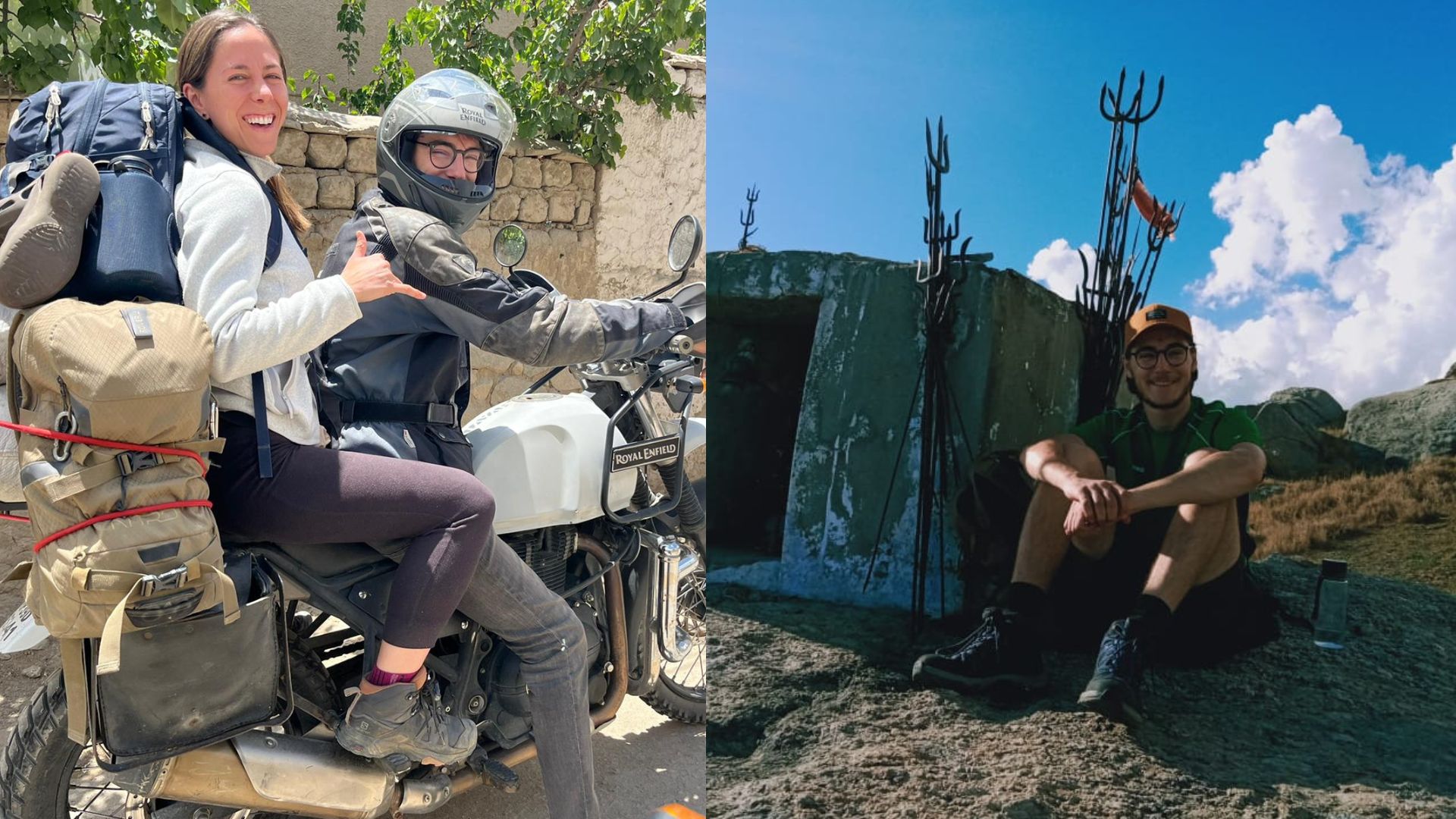 Seine Reise führte ihn durch die beeindruckende tibetische Hochebene, wo er auf seiner Motorradtour ungewöhnliche Schlafplätze fand.