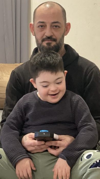 Levent Celem mit seinem Sohn Semih.