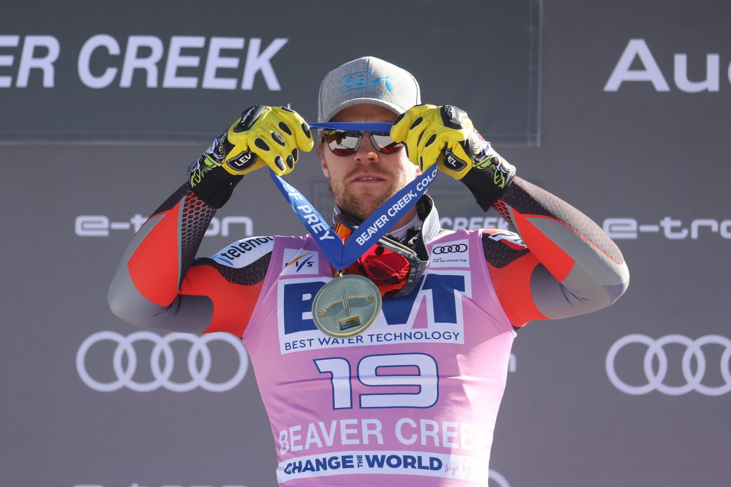 Alpiner Skisport – FIS-Weltcup, Abfahrt, Männer. Das Bild zeigt Alexander Aamodt Kilde